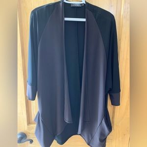 Sympli Jacket Size 8 Black/Brown w/ Pockets